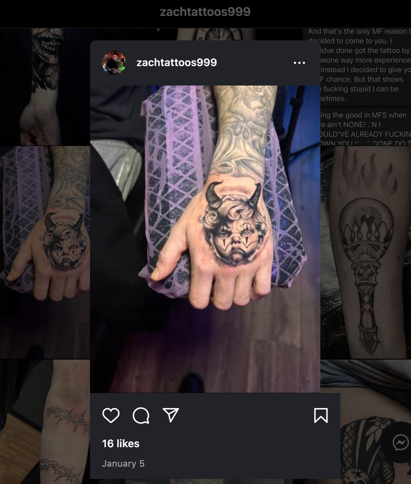 Zach Morgan Tattoo (Dayton, Ohio)