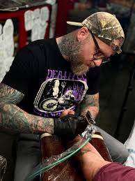 Dustin at Scared Hand Tattoo Society