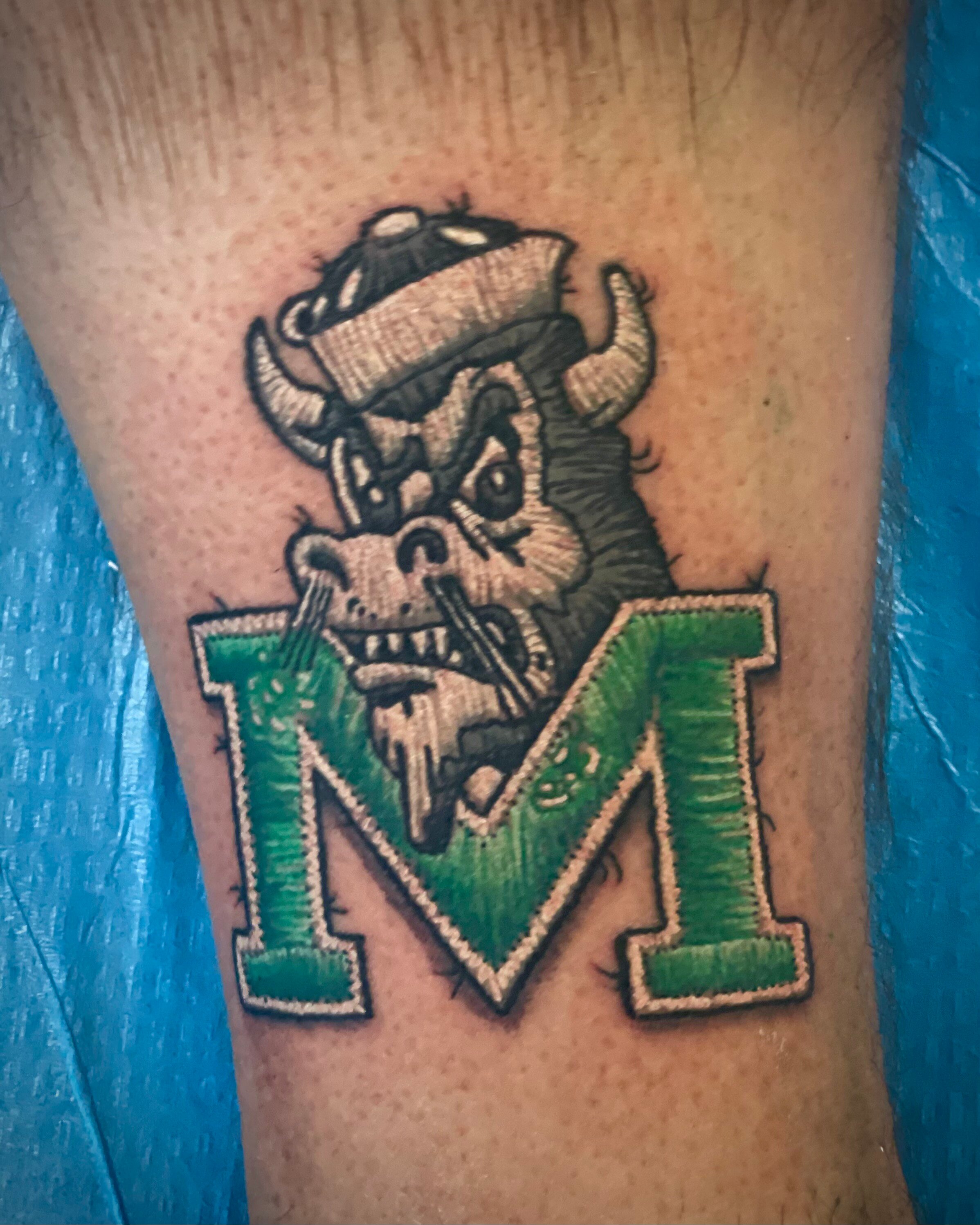 Patch Tattoo Examples - Michigan State Patch Tattoo