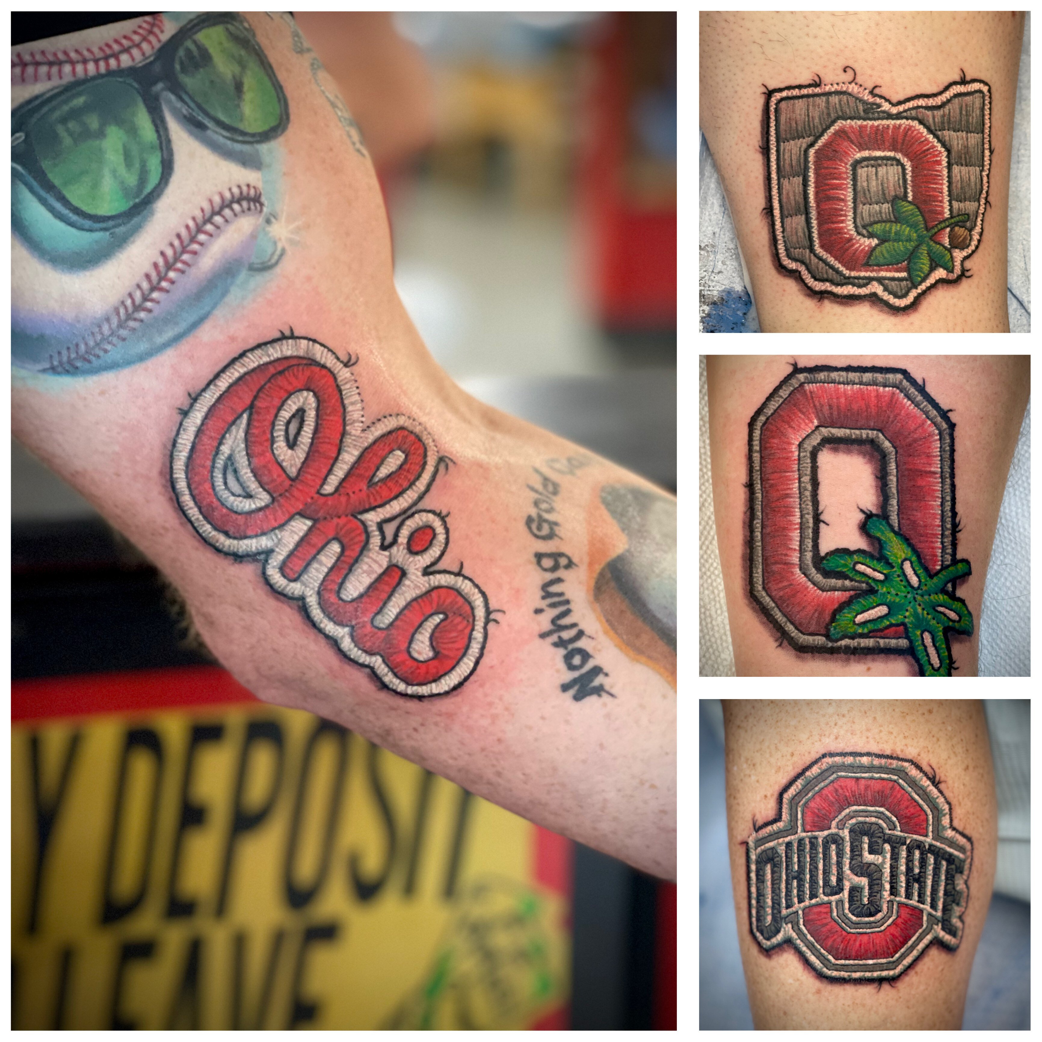 Ohio State Patch Tattoos