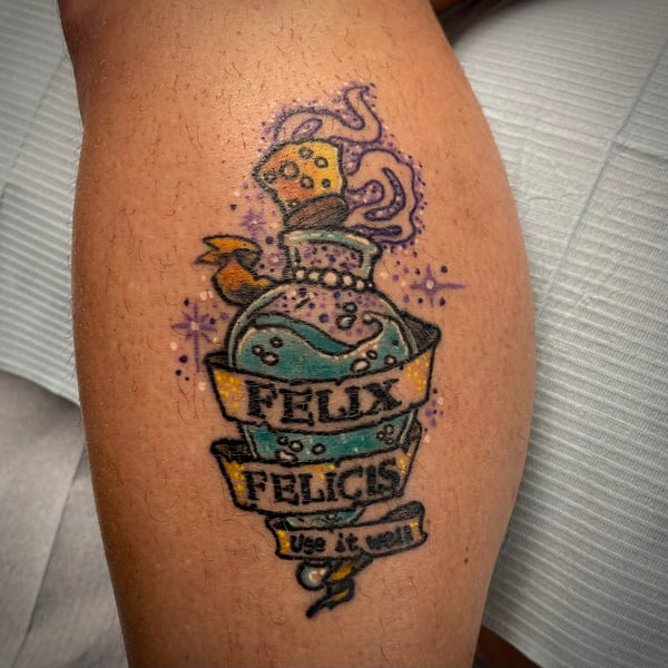 harry potter tattoos - felix felicis tattoo