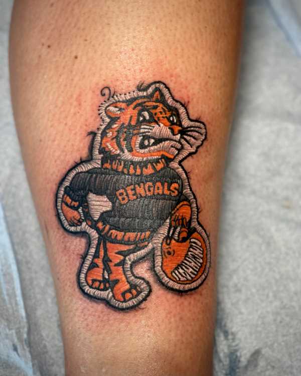 Cincinnati Bengals Patch Tattoo-1