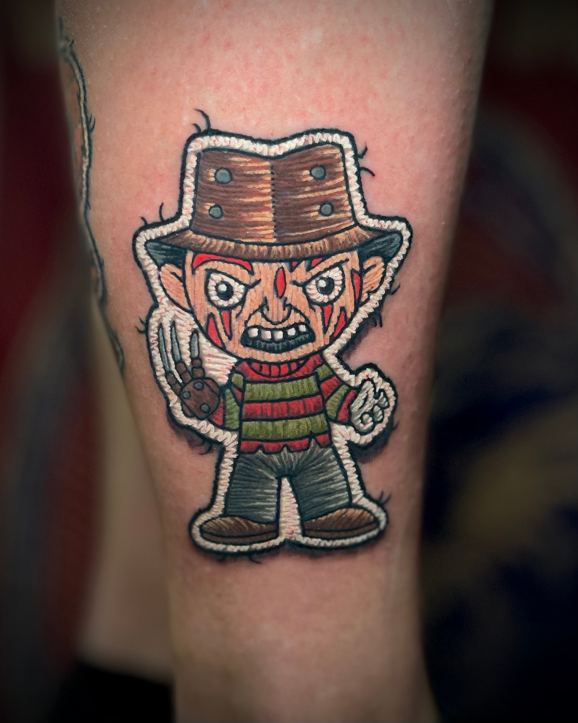 Freddy Krueger Patch Tattoo