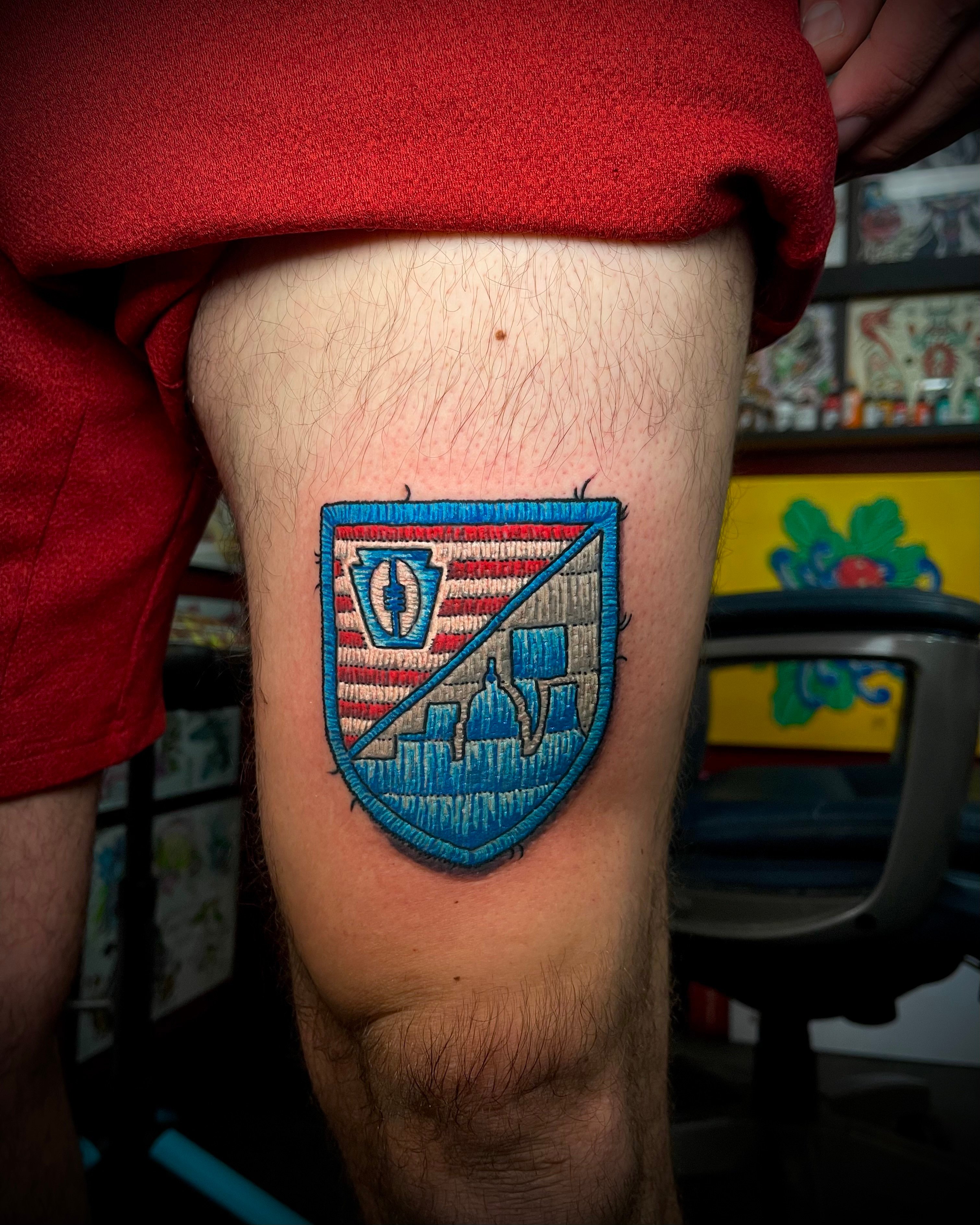 Rugby Patch Tattoo