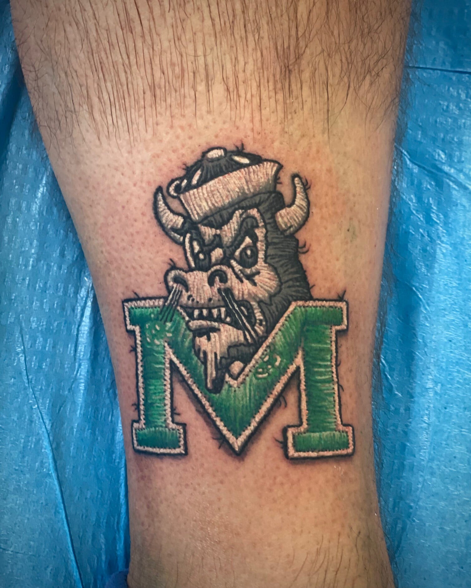Marshall Univ Patch Tattoo