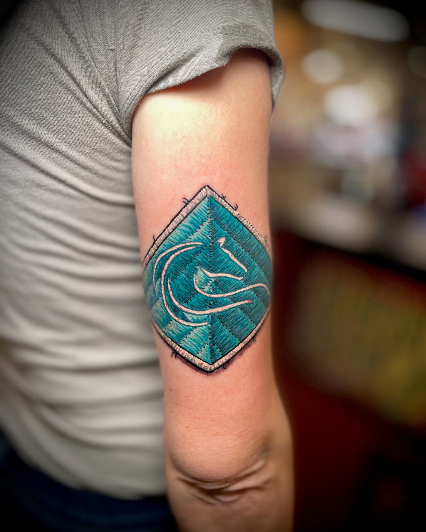 Equestrian Patch Tattoo
