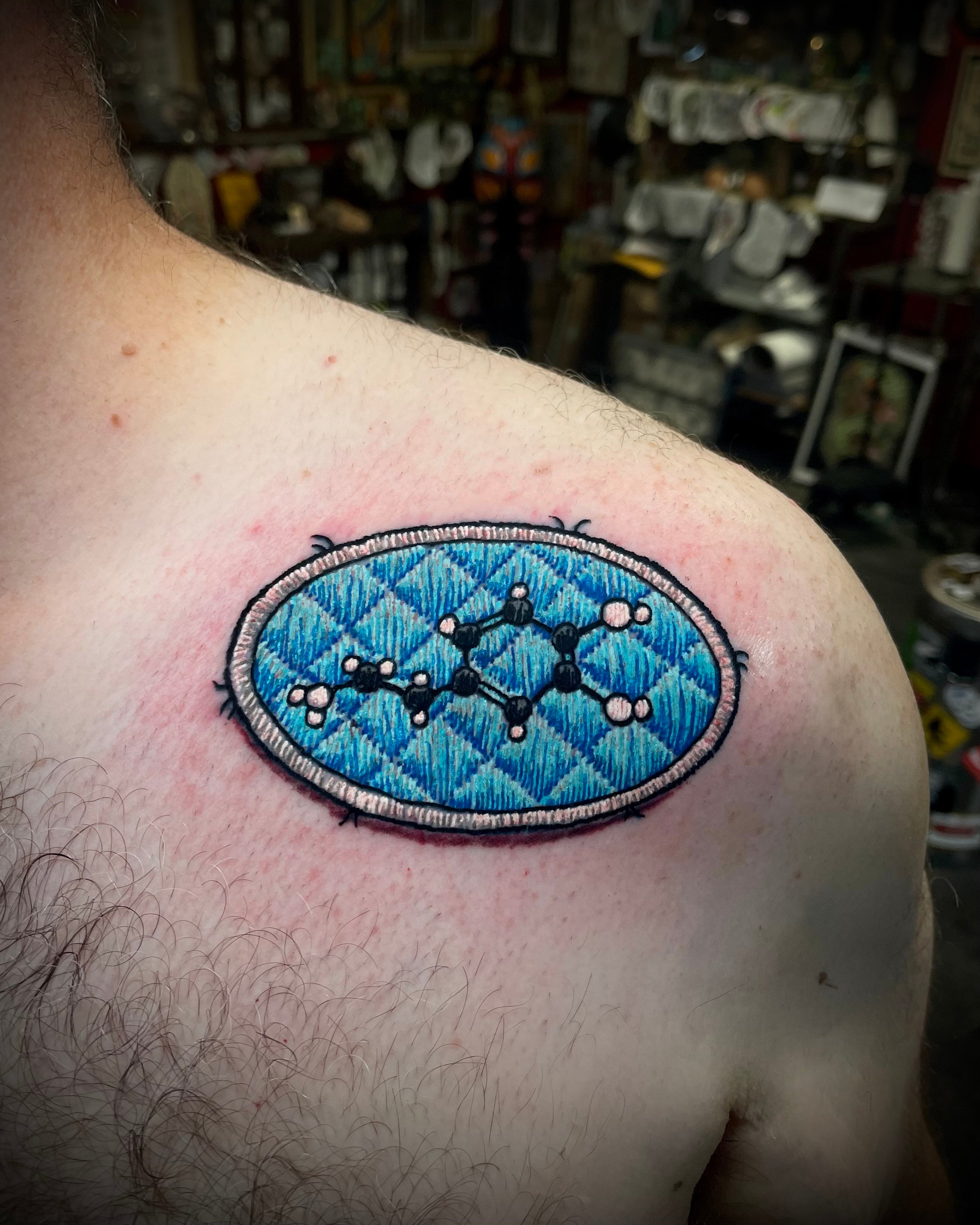 Dopamine Molecule tattoo