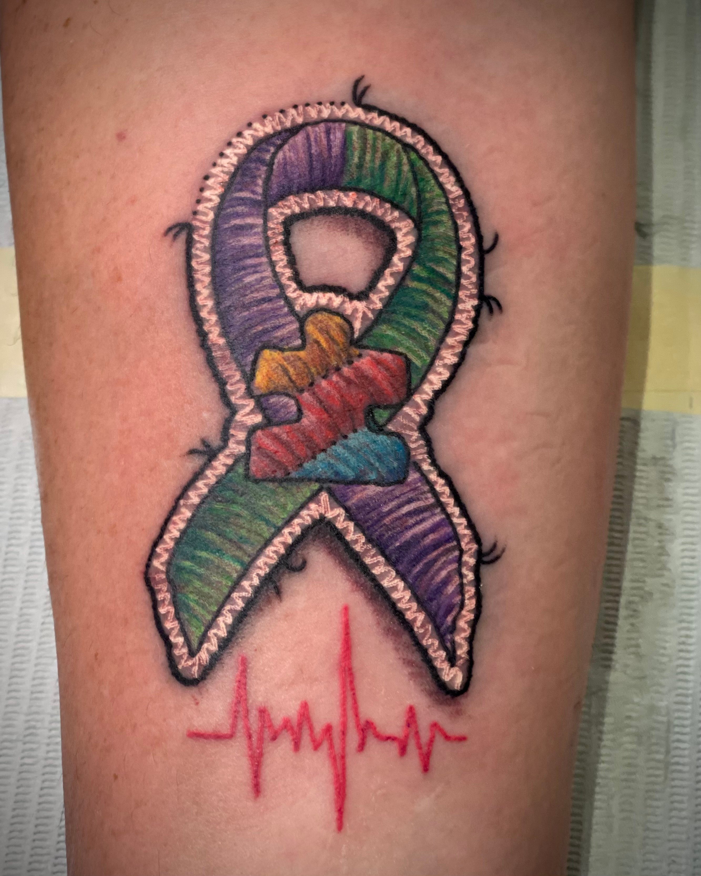 Tattoos For Women -  Ribbon Patch