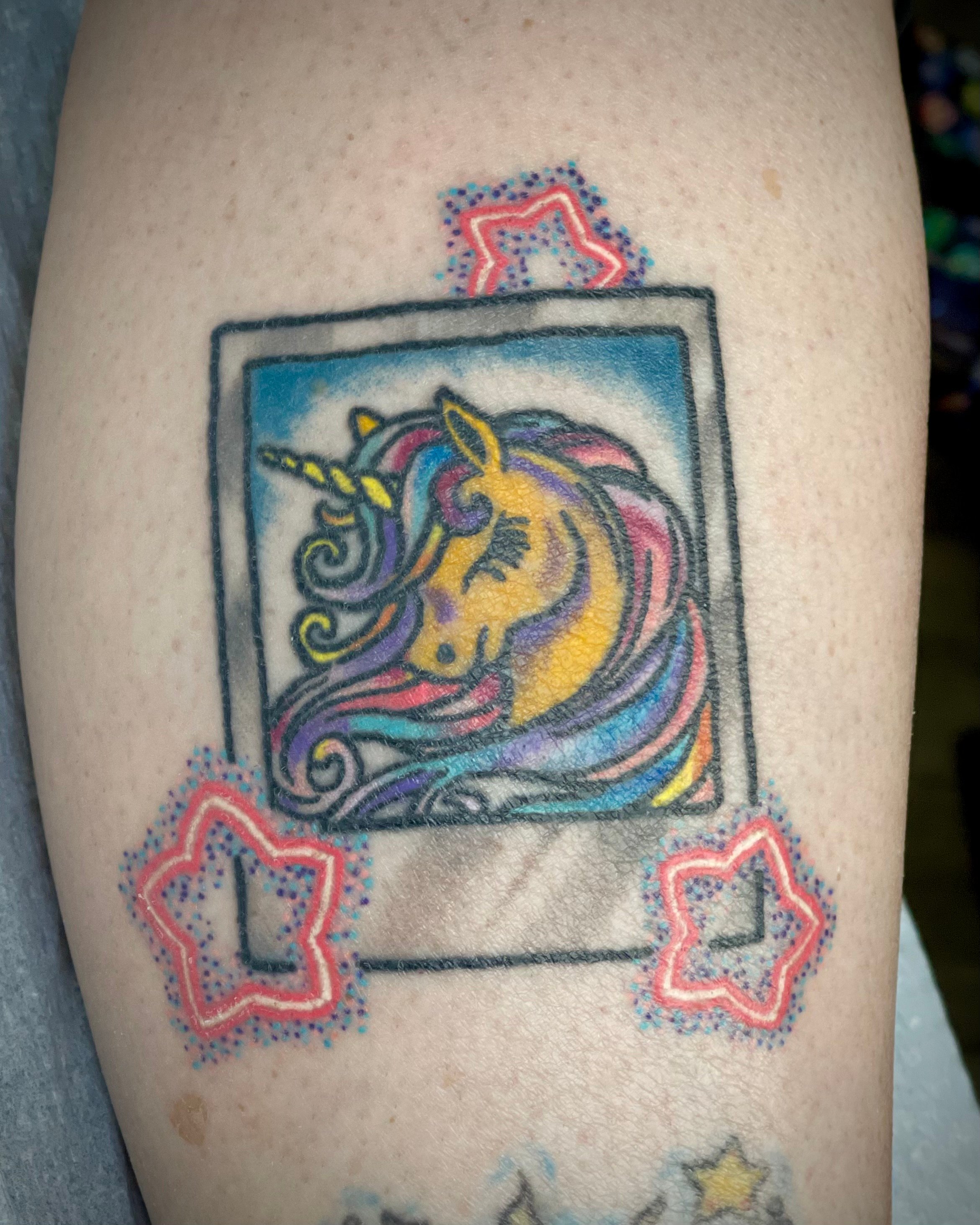 Tattoos For Women - Glitter Unicorn