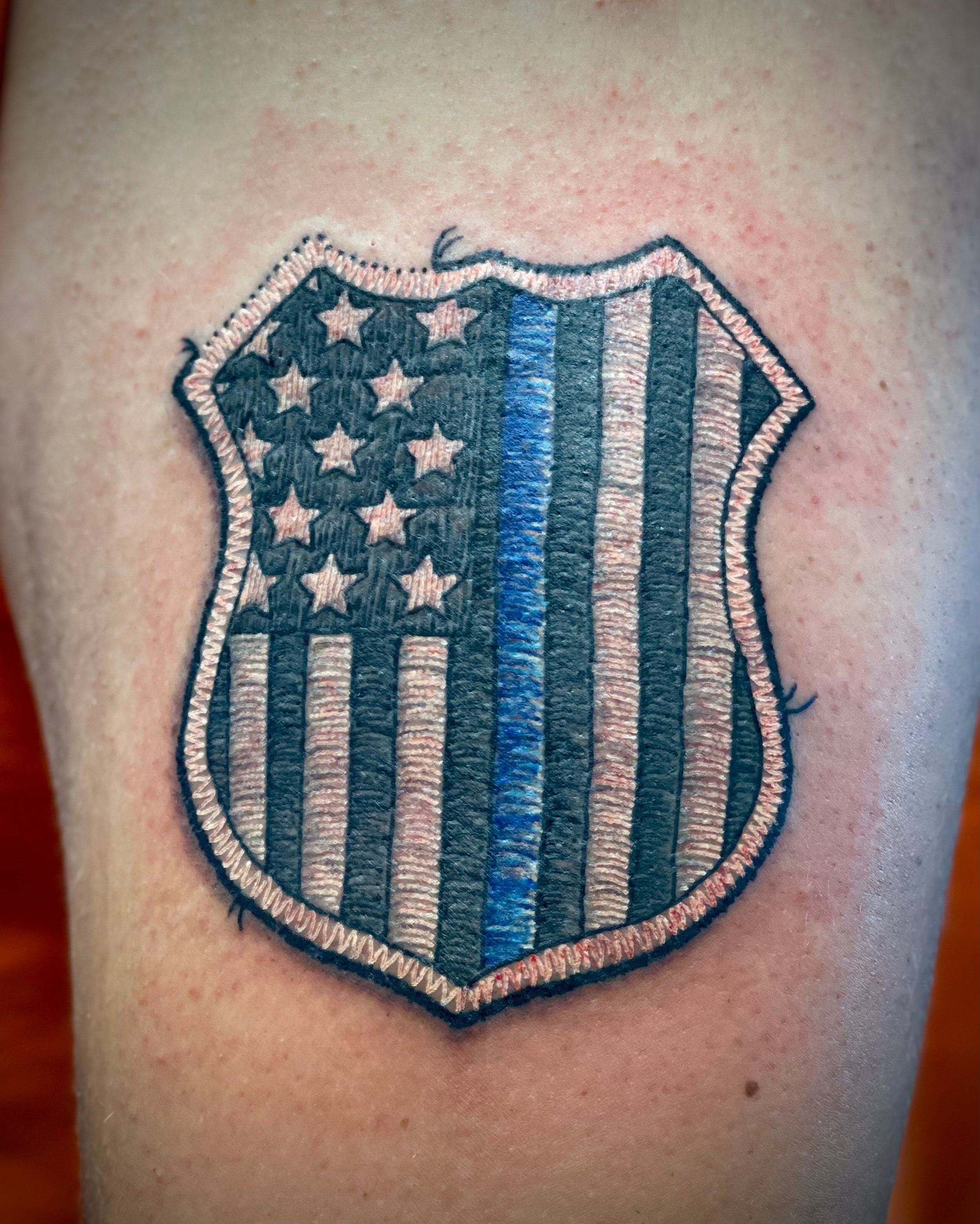 tatsbywes-blue-line-flag-patch-tattoo