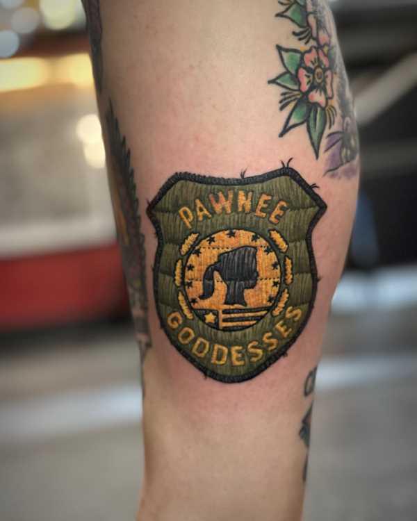 Parks and Rec Patch Tattoo-1