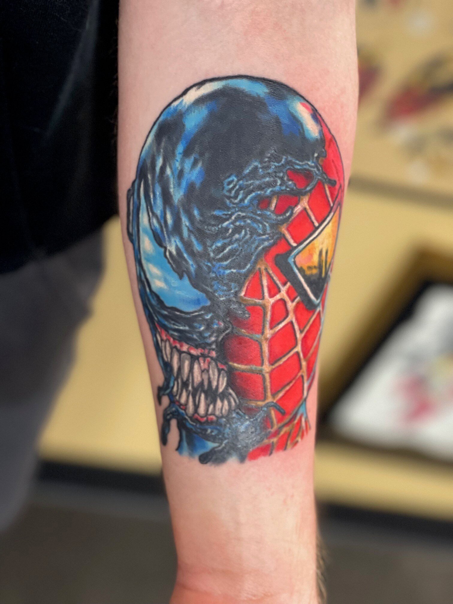 Spiderman Venom Tattoo