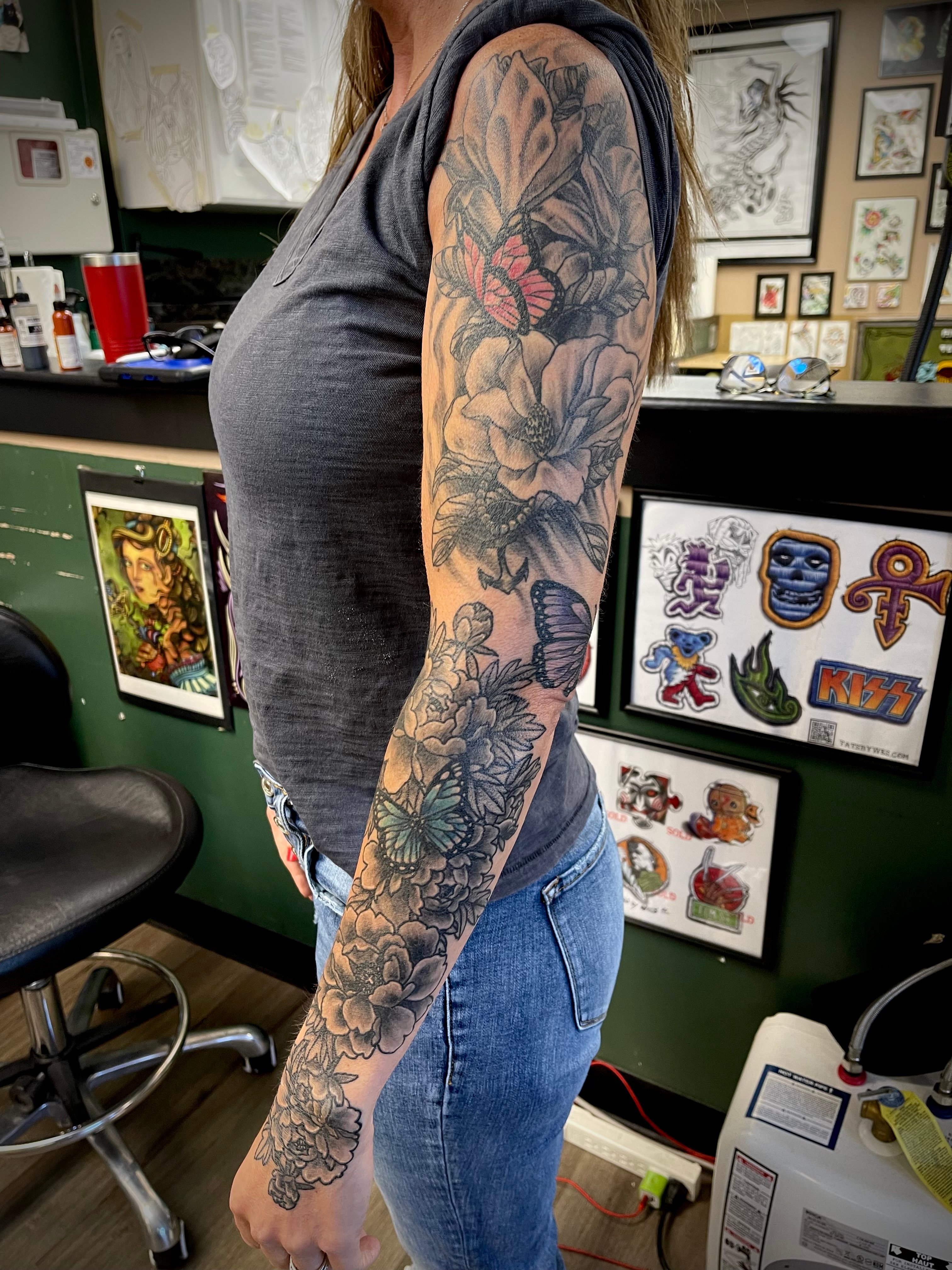 Tattoos for Women - ful sleeve color