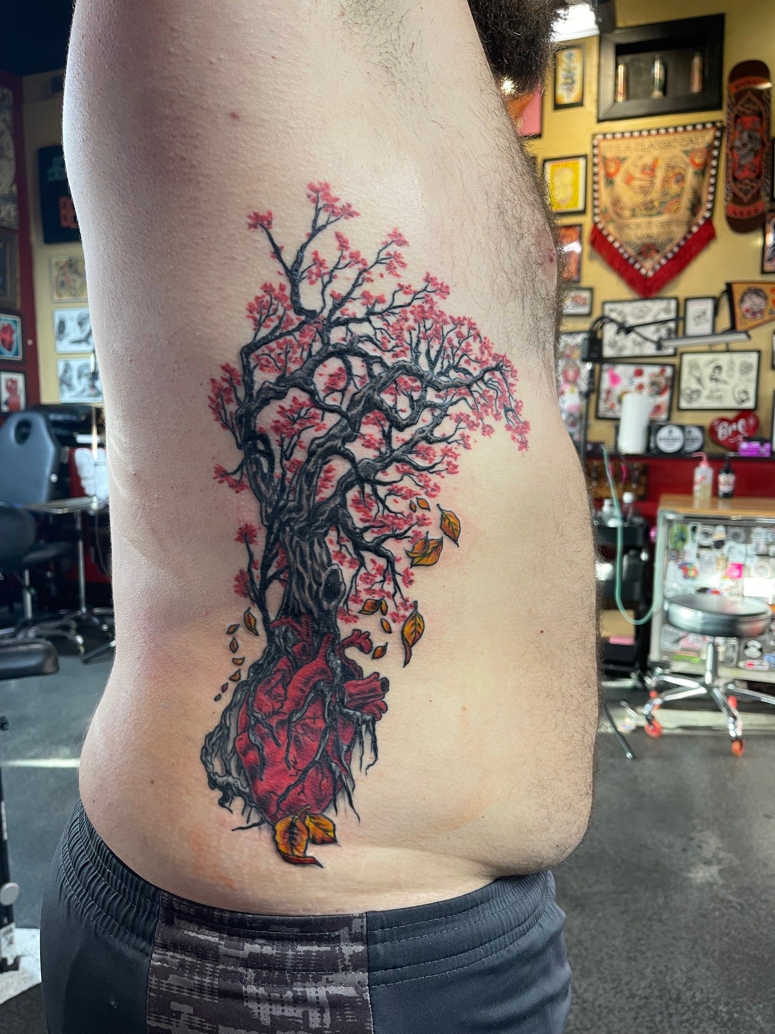 Tree on Ribs tattoo